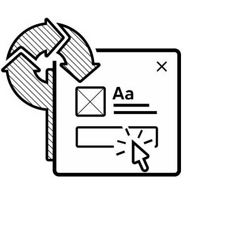 Image depicting the process of a design being user tested.