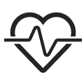 A heart symbol overload with an EKG graph.