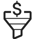 Abstraction of a sales funnel.