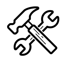 A hammer and wrench.